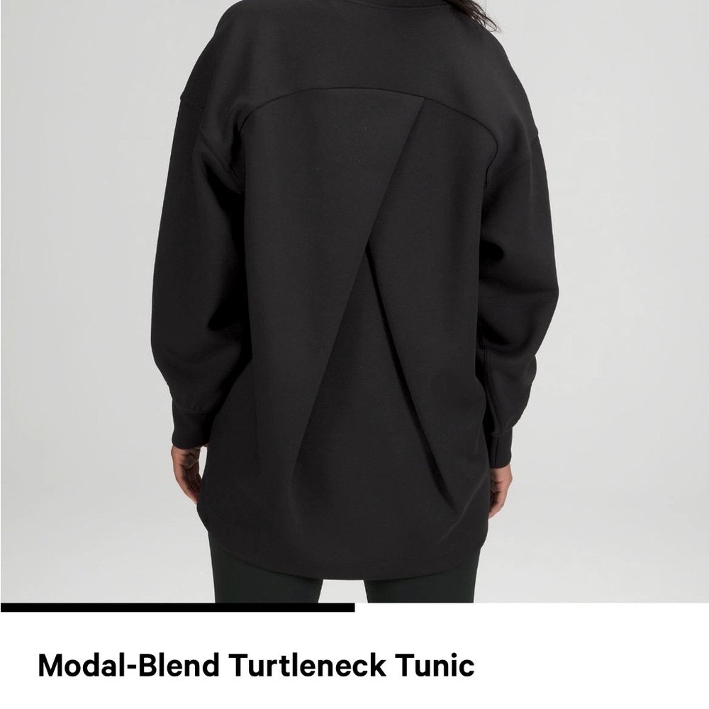 lululemon modal blend pullover / tunic in black